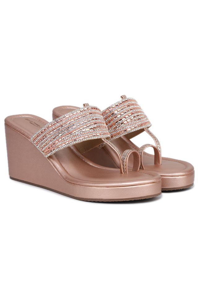 Fashion Open Back Sandal 3 inches Wedge Heels