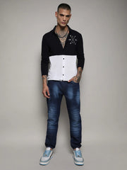 Contrast Panel Shirt