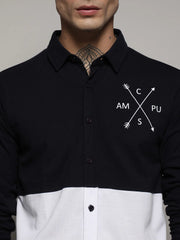 Contrast Panel Shirt