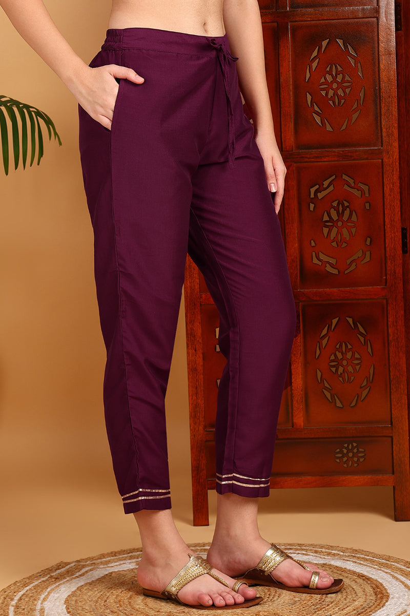 silk blend burgundy embroidered straight kurta pant with dupatta pkskd1771