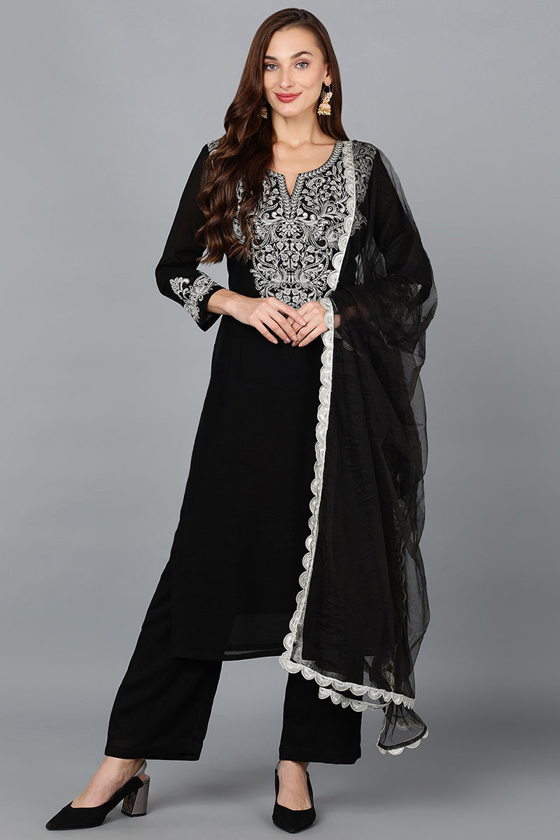 black-silk-blend-straight-kurta-pant-with-dupatta-pkskd1900