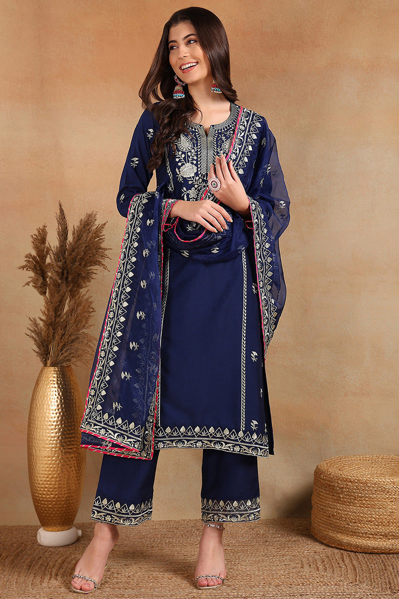 navy-blue-silk-blend-solid-yoke-design-straight-palazzo-suit-set-pkskd2486