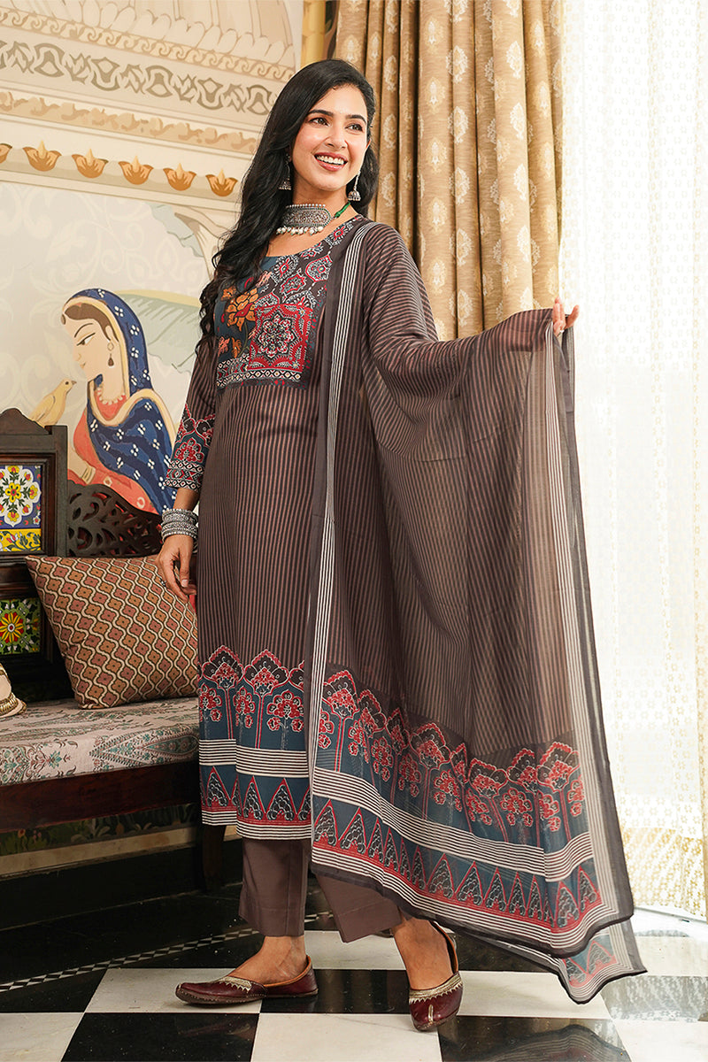 brown-rayon-blend-ethnic-motifs-printed-straight-kurta-trousers-with-dupatta-pkskd3072
