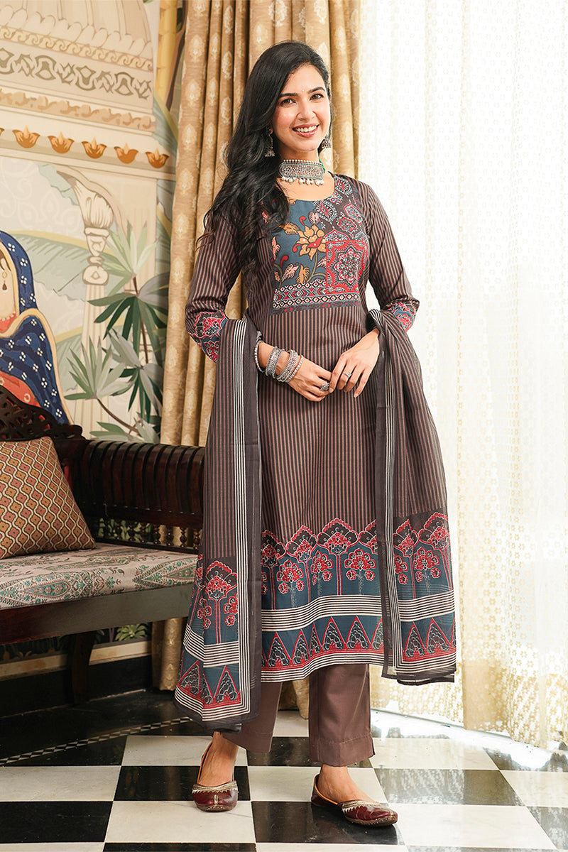 brown-rayon-blend-ethnic-motifs-printed-straight-kurta-trousers-with-dupatta-pkskd3072
