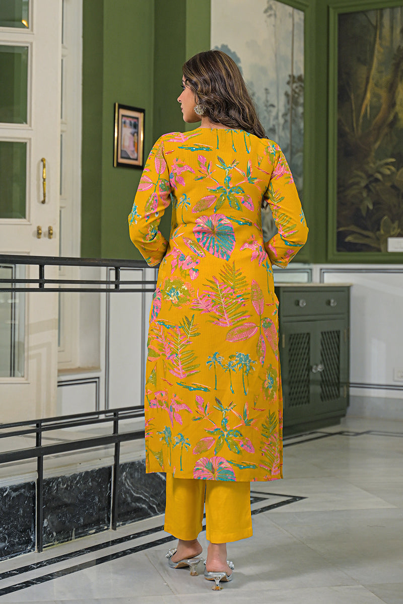 mustard-viscose-rayon-embroidered-straight-kurta-trousers-with-dupatta-pkskd3161