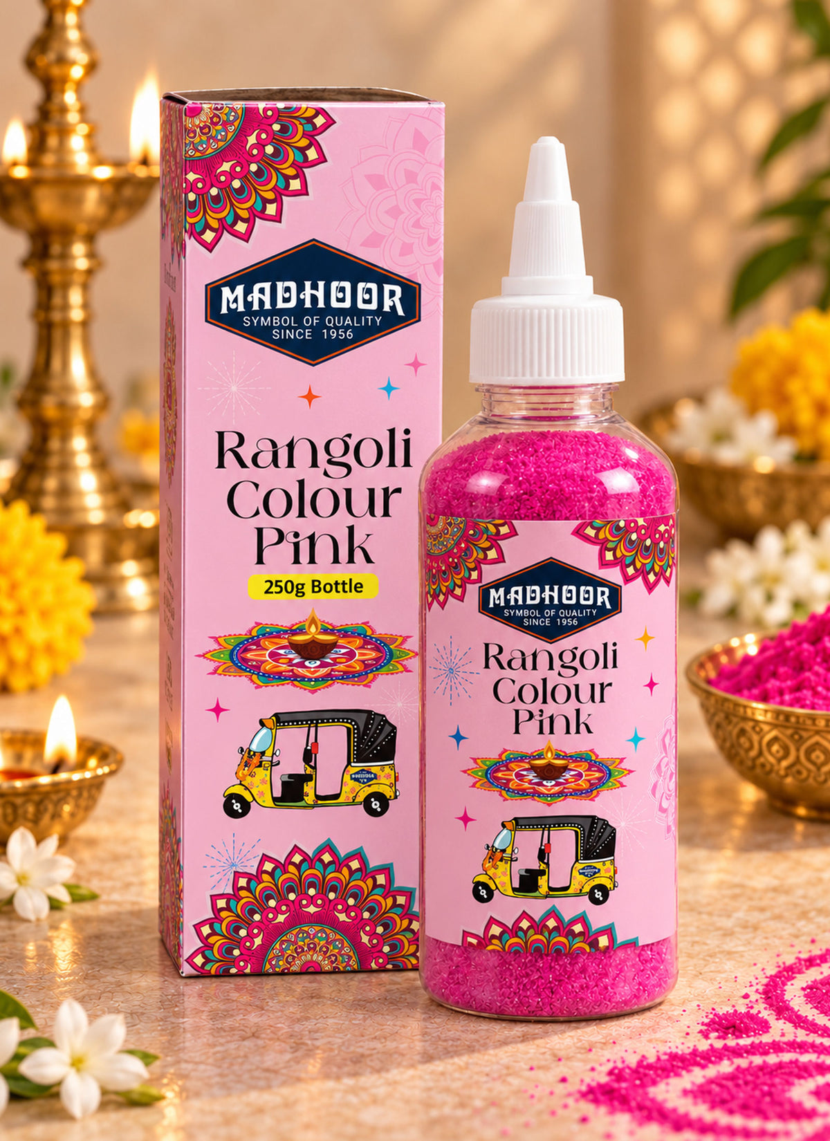 Rangoli Powder Pink 250gm 1 Piece