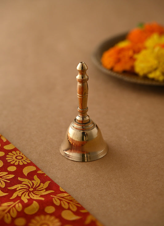 Brass Folding Bell Gold 8.5Cm 1 Piece