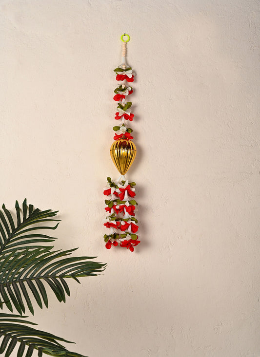 Hanging Modak Petal Green White Red 1 Piece