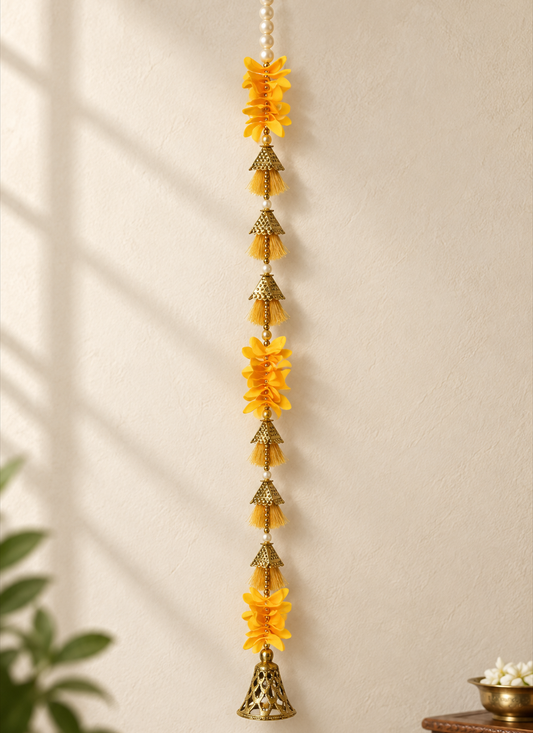 Latkan Pearl Bell Yellow 1 Piece