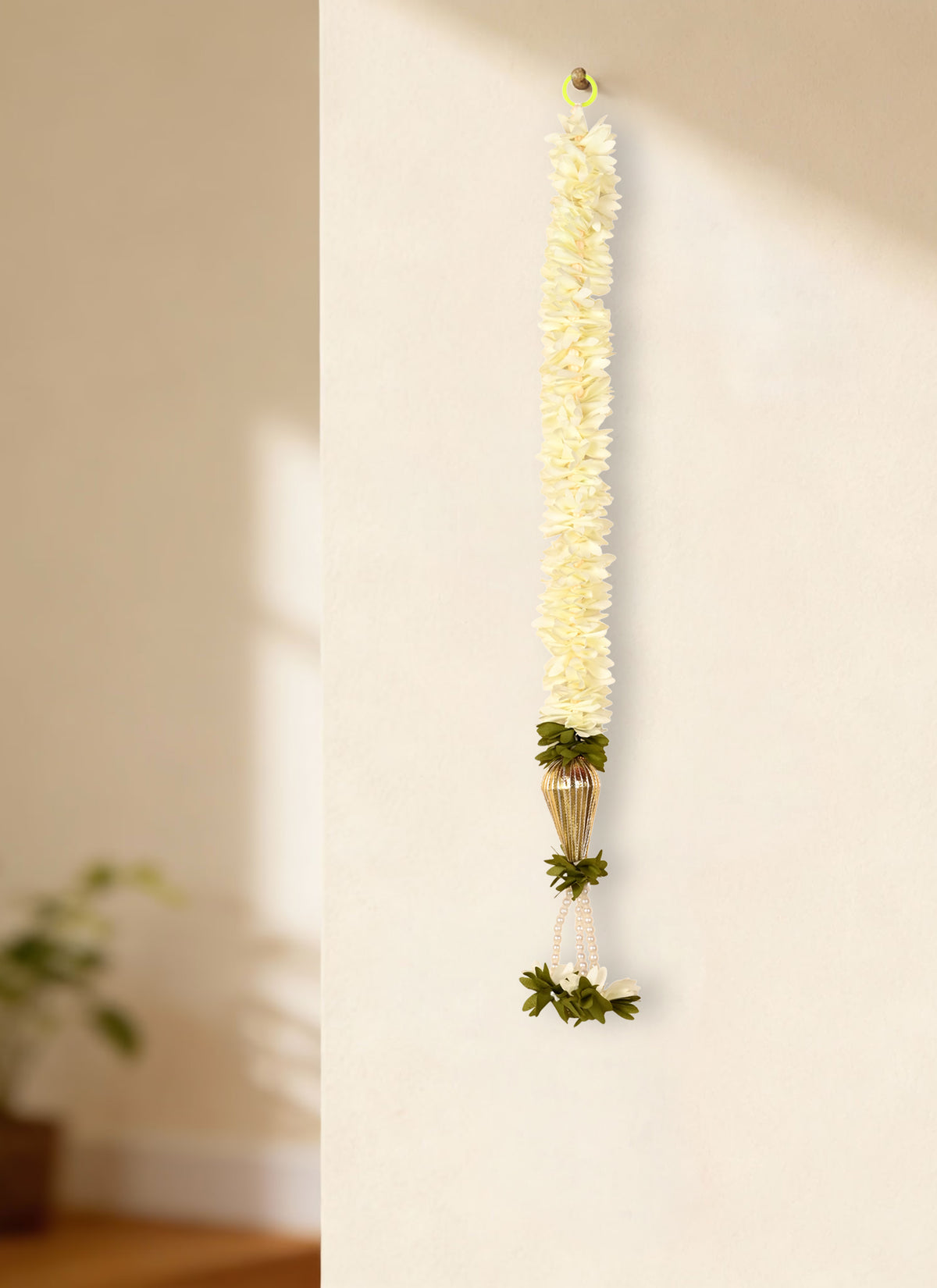 Latkan Fabric Beads Cream 1pc 2 Feet