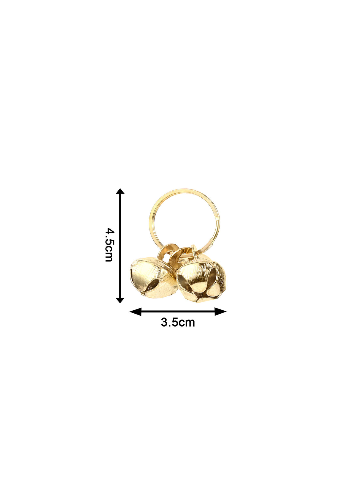Ghungroo Ring Golden 2 Piece