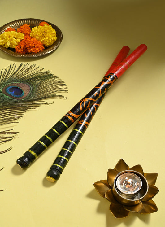 Dandiya Stick Red Green 1 Pair