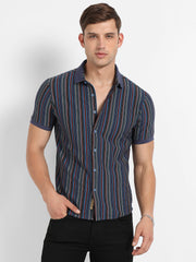 Contrast Knitted Shirt
