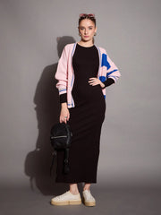 Women Ribbed Bodycon Maxi Dress