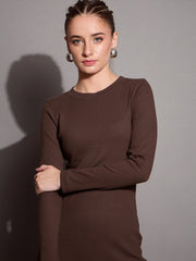 Women Ribbed Bodycon Maxi Dress