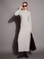 Women Ribbed Bodycon Maxi Dress