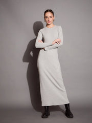 Women Ribbed Bodycon Maxi Dress