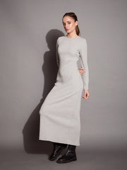 Women Ribbed Bodycon Maxi Dress