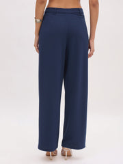 Women Blue Cross Pocket Pants