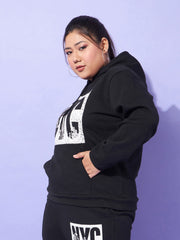 Women Black Fleece NYC Hoodie