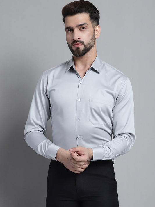 Mens Cotton Solid Formal Shirt