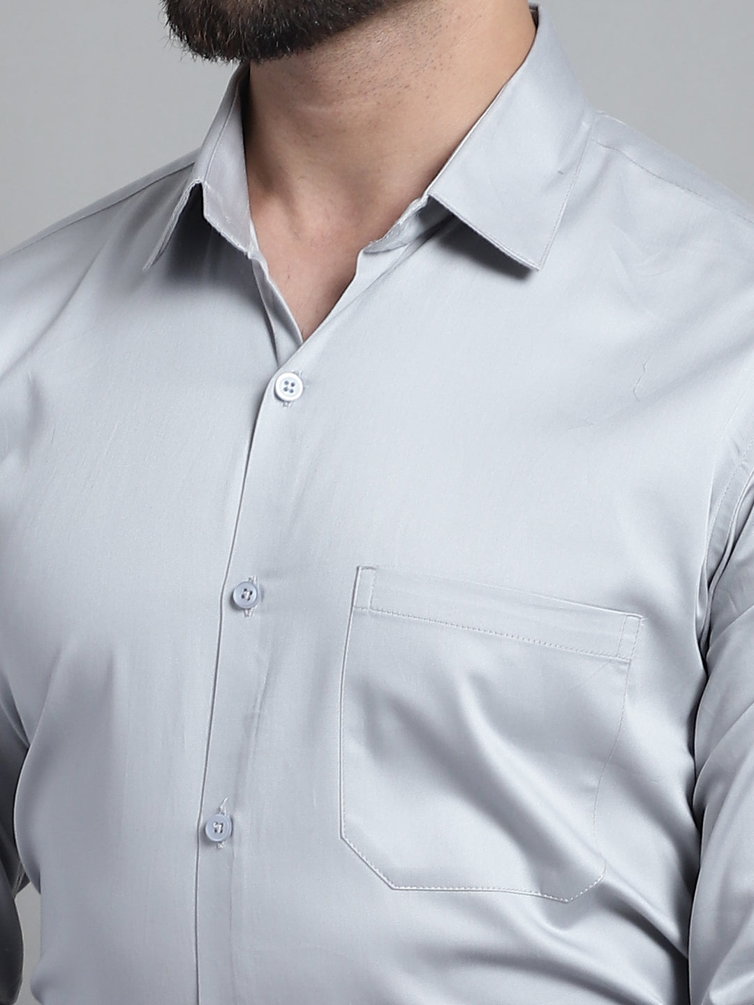 Mens Cotton Solid Formal Shirt