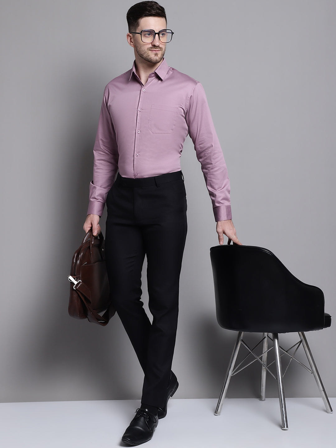Mens Cotton Solid Formal Shirt