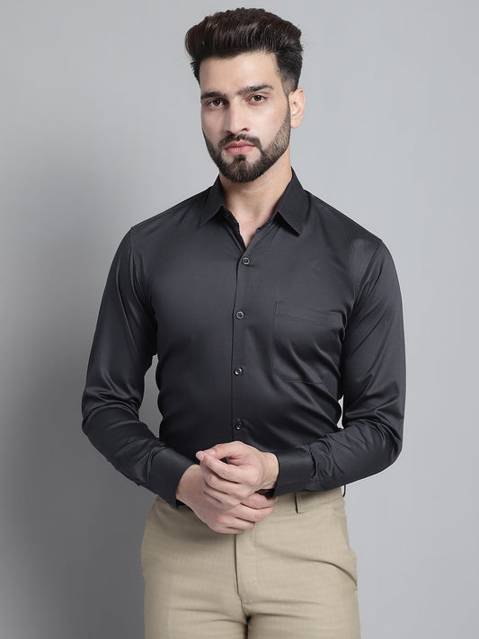 Mens Cotton Solid Formal Shirt