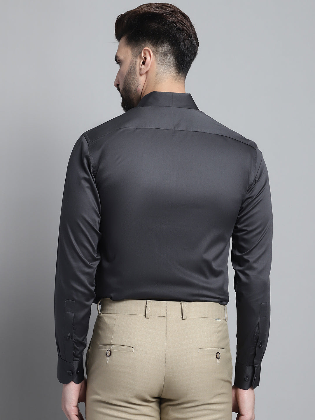 Mens Cotton Solid Formal Shirt