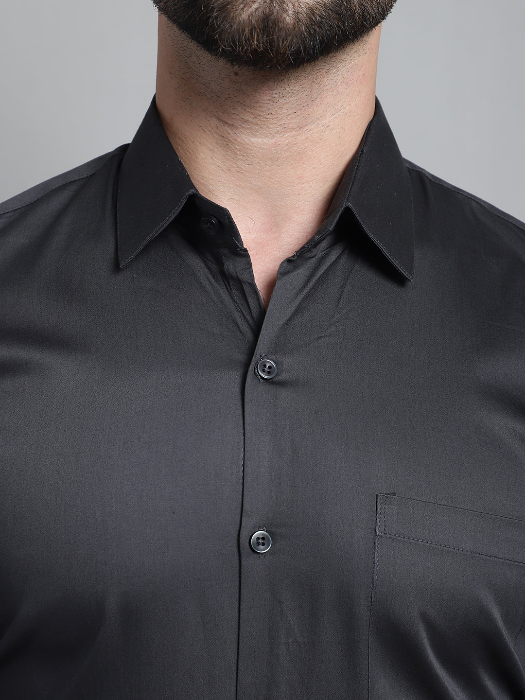 Mens Cotton Solid Formal Shirt