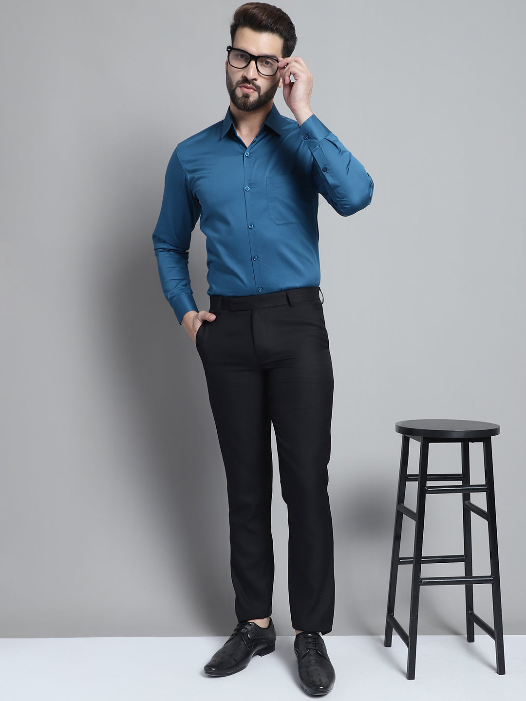 Mens Cotton Solid Formal Shirt