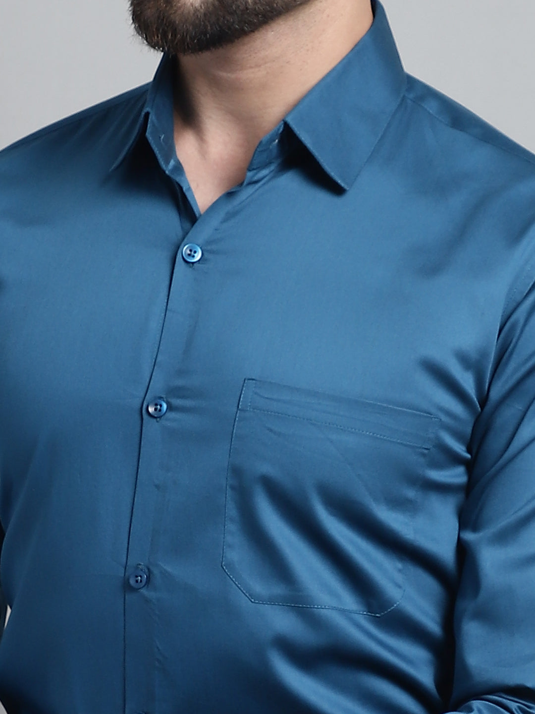 Mens Cotton Solid Formal Shirt