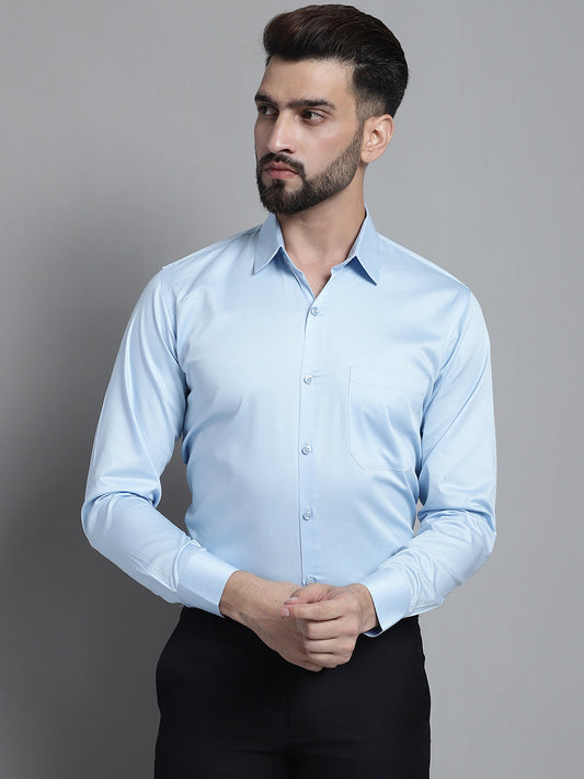 Mens Cotton Solid Formal Shirt