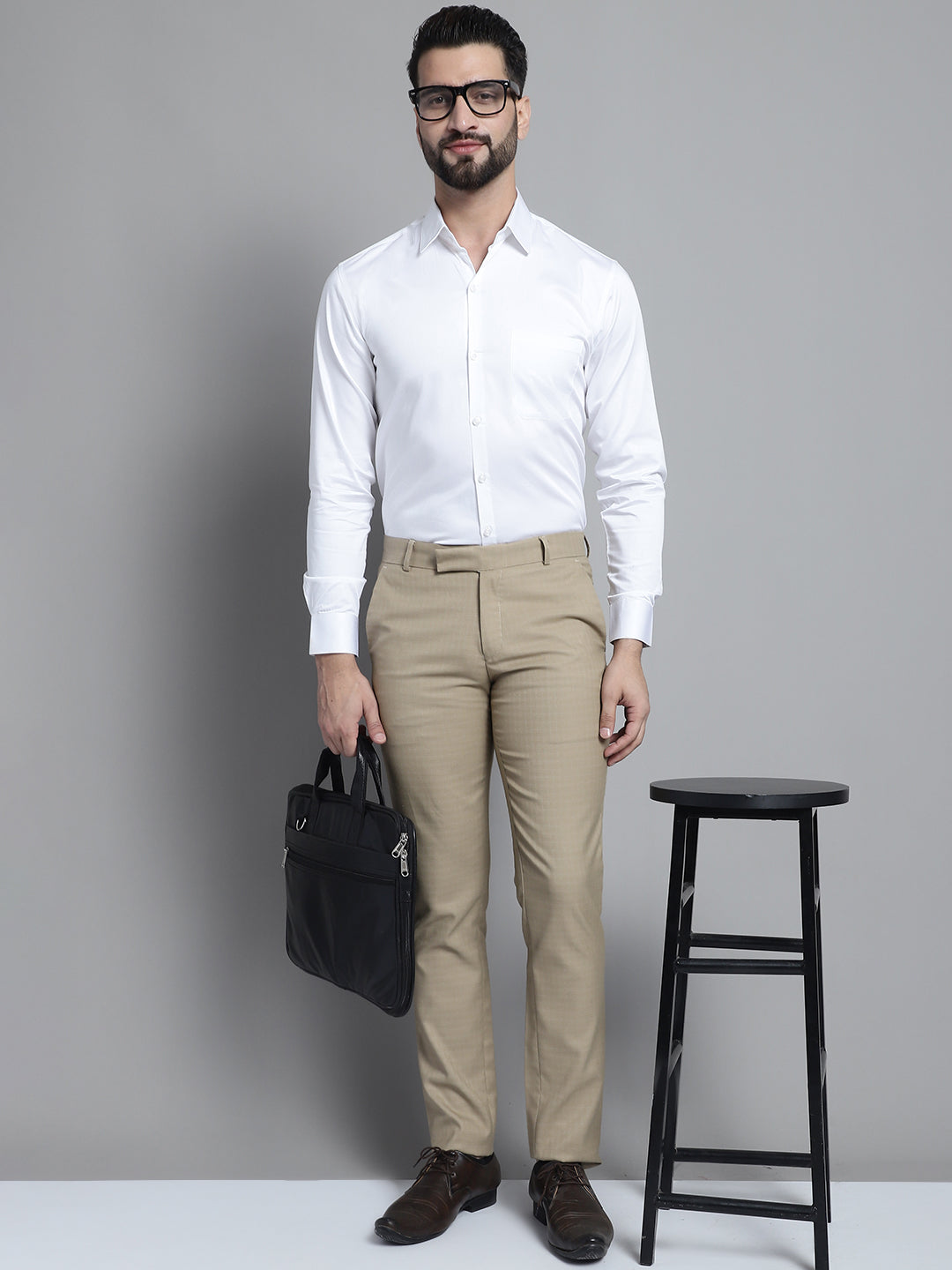 Mens Cotton Solid Formal Shirt