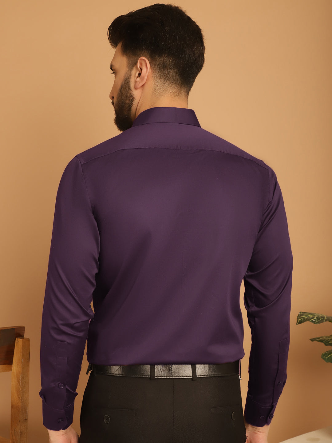 Mens Cotton Solid Formal Shirt