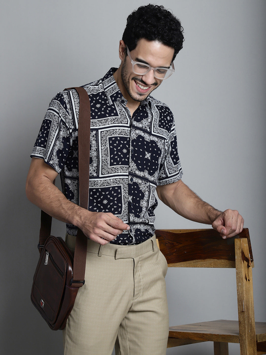 Mens Paisley Printed Formal Shirts