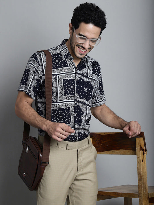Mens Paisley Printed Formal Shirts