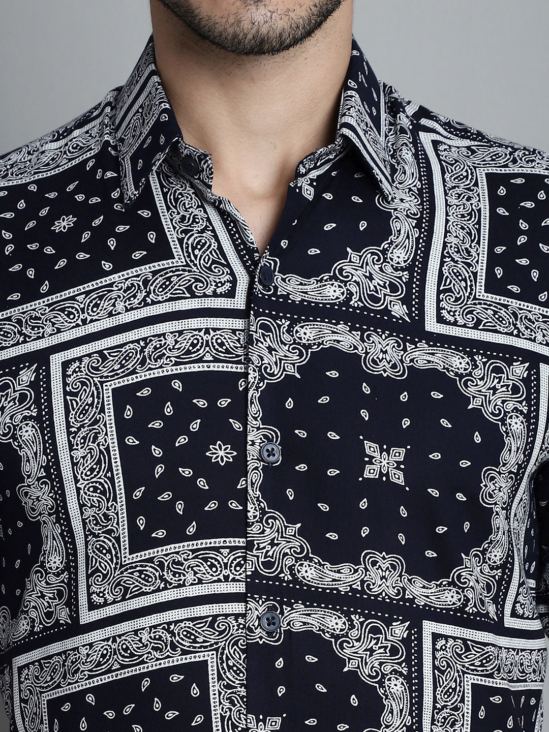 Mens Paisley Printed Formal Shirts