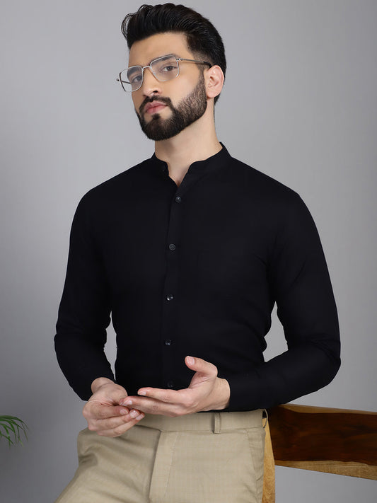 Cotton Solid Formal Shirt For Mens