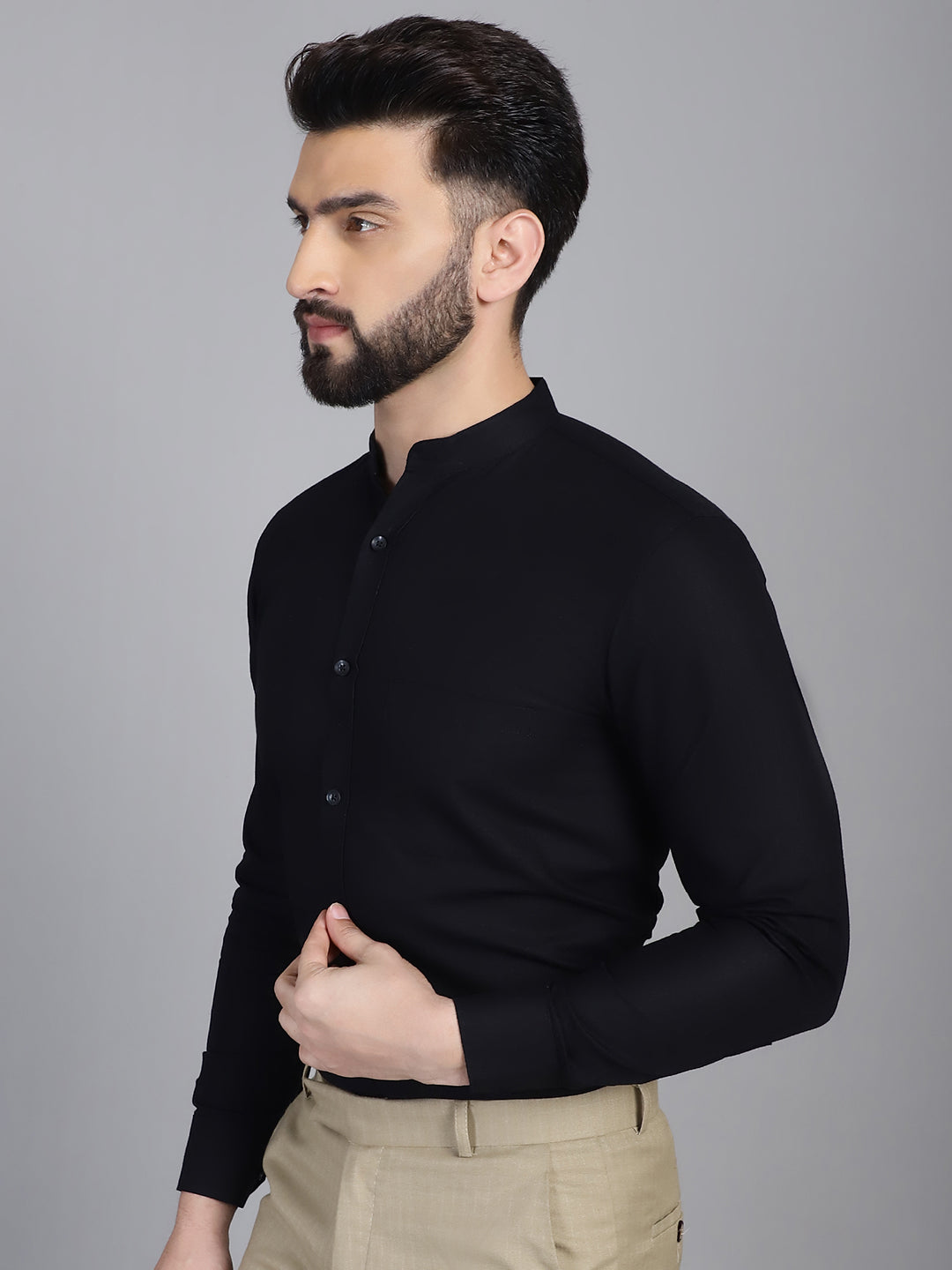 Cotton Solid Formal Shirt For Mens