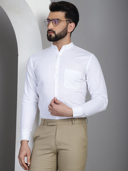 Cotton Solid Formal Shirt For Mens