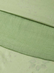 Green Printed Sleeveless Kurta