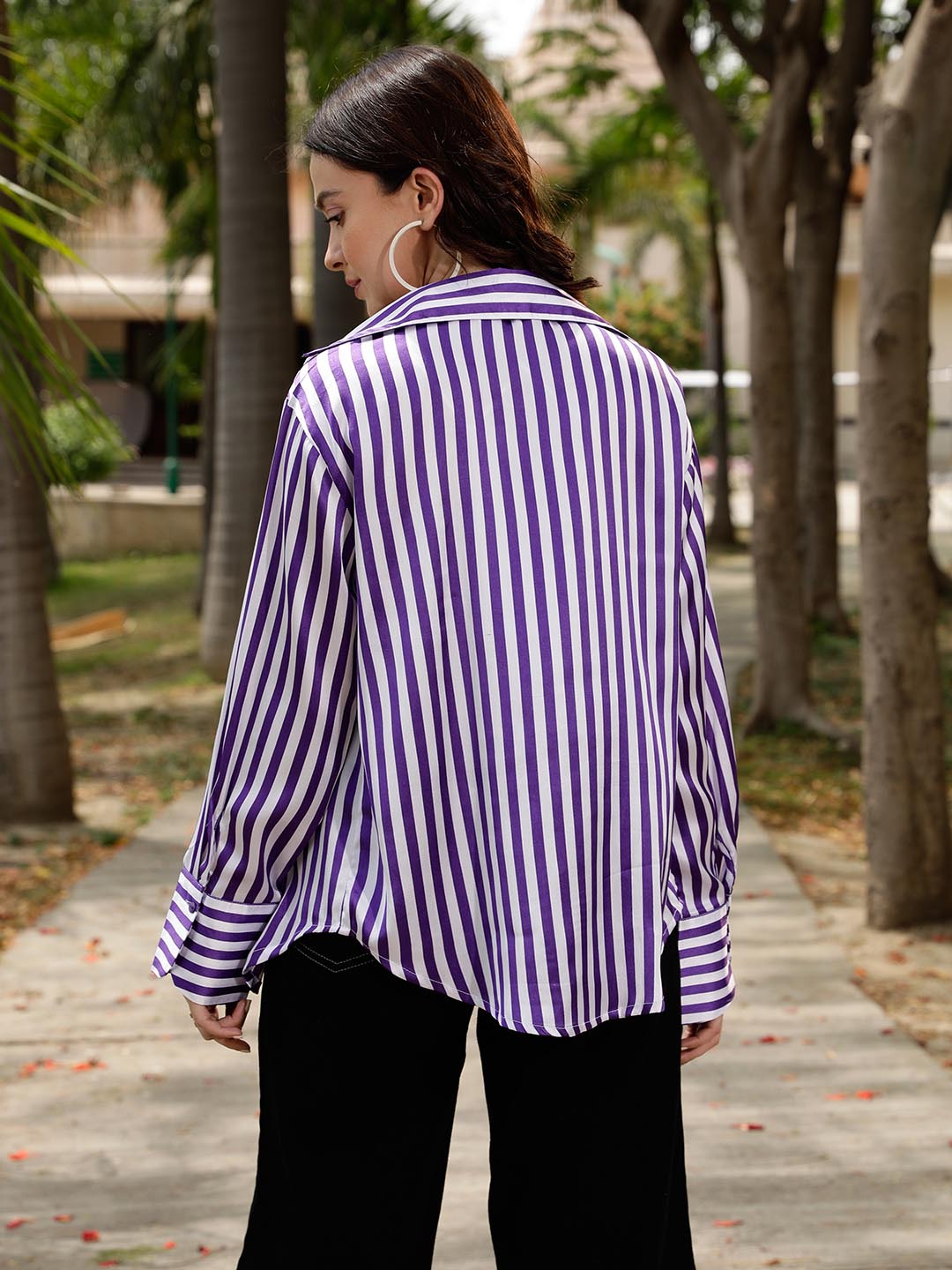 Stripe Satin Shirt