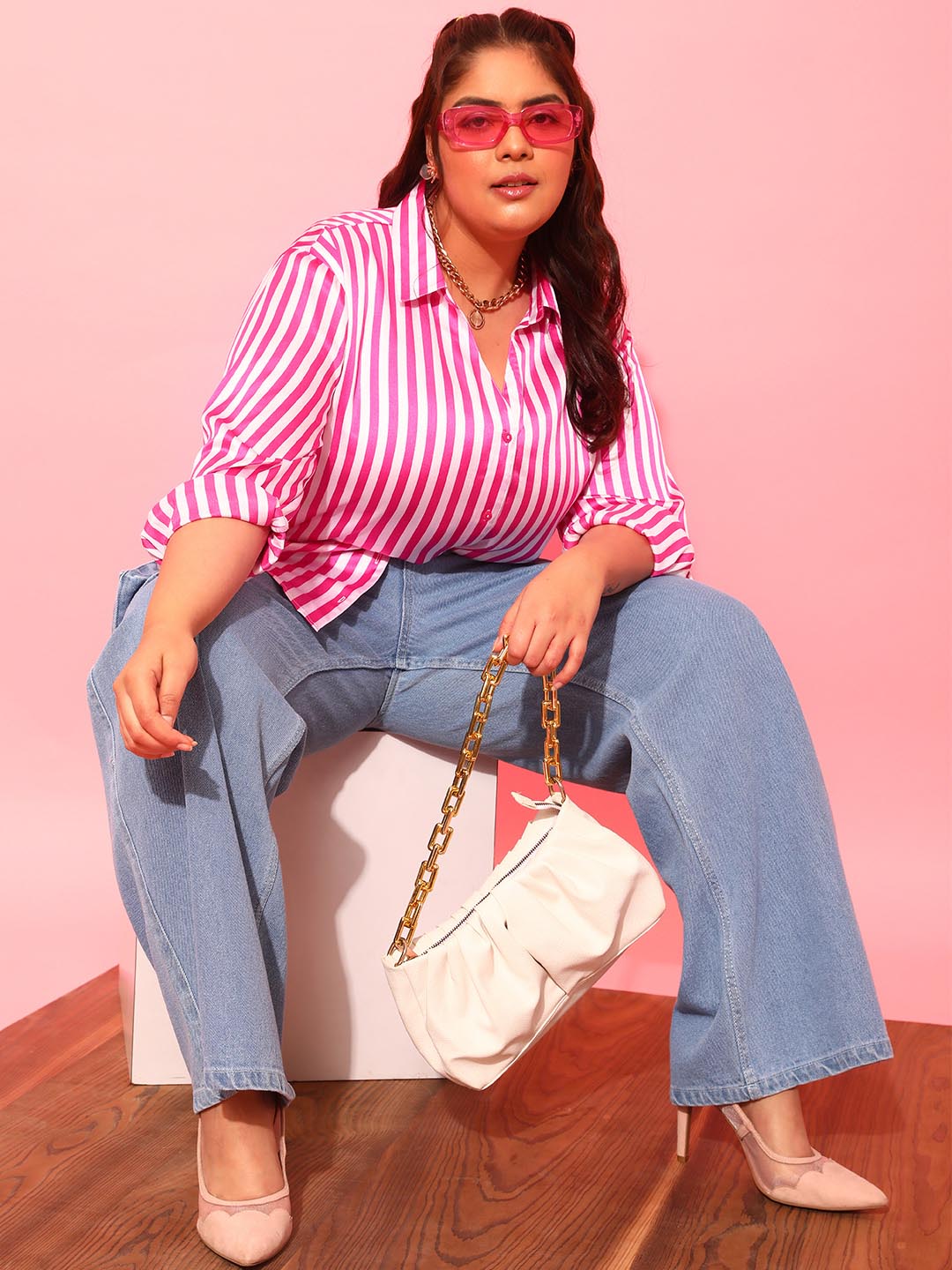 Stripe Satin Shirt