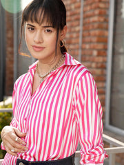 Satin Striped shirt
