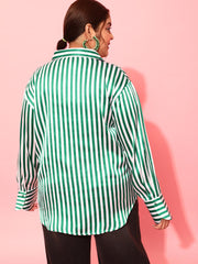 Striped Satin Shirt