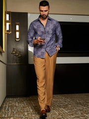 Heathered Denim Check Shirt