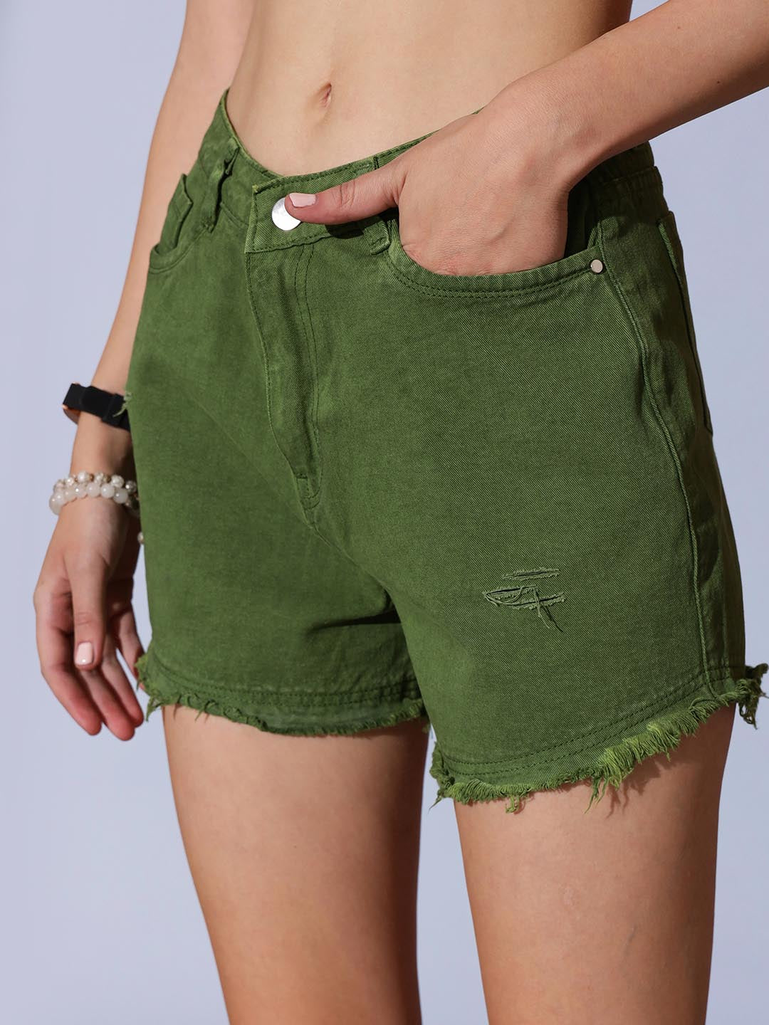 Colored Denim Short
