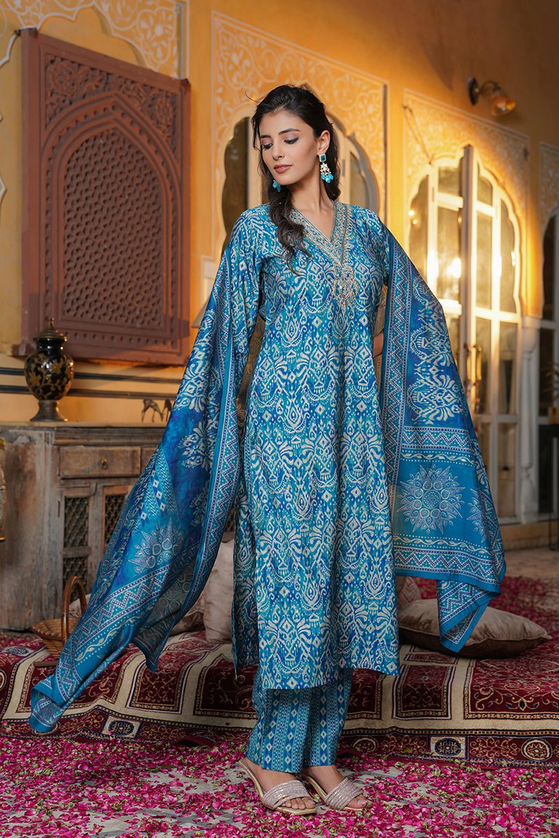 blue-silk-blend-ikat-printed-straight-kurta-trousers-with-dupatta-skskd3103