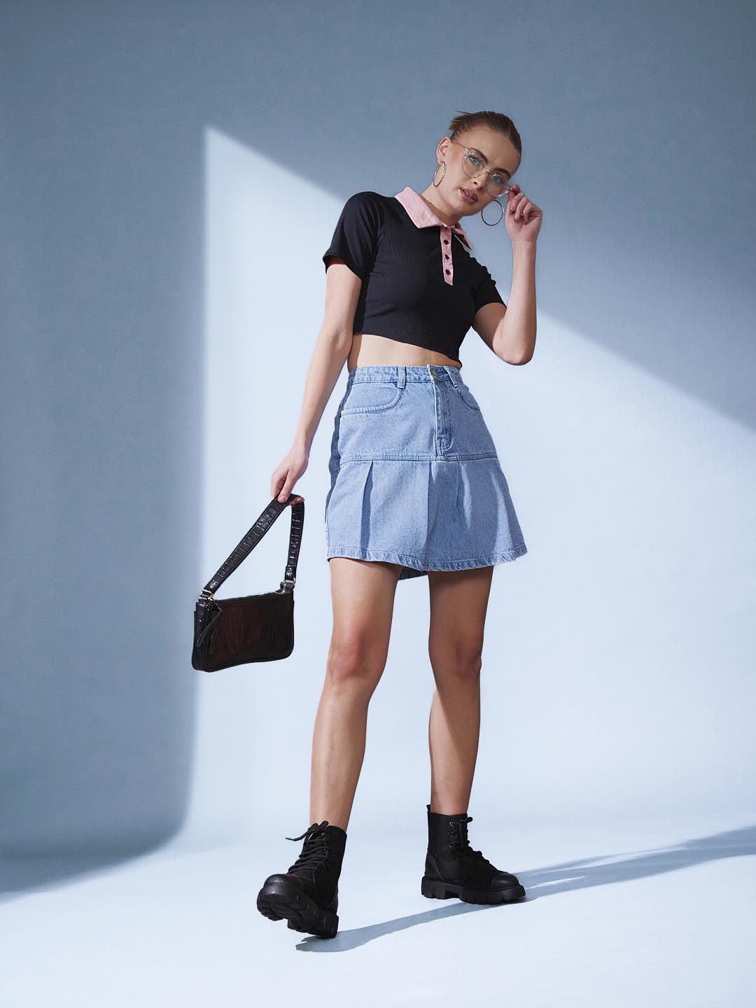Denim Mini Skirt